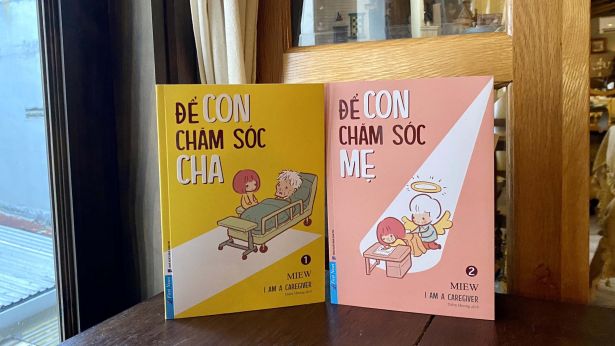 Bộ sách “Để con chăm sóc cha” và “Để con chăm sóc mẹ”