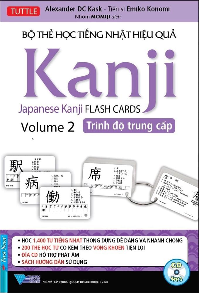 Bộ Thẻ Học Tiếng Nhật Hiệu Quả - Japanese Kanji Flashcards - Volume 2