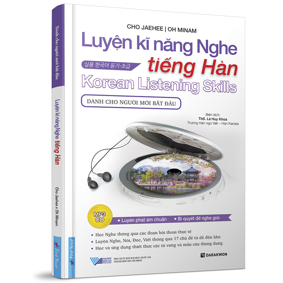 Luyện Kĩ Năng Nghe Tiếng Hàn - Dành Cho Người Mới Bắt Đầu (Kèm Cd)