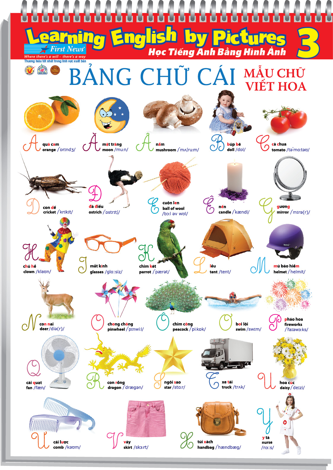 Poster Học Tiếng Anh Bằng Hình Ảnh Khổ Lớn 3