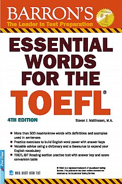 Essential Words For The Toefl, 4Th Edition